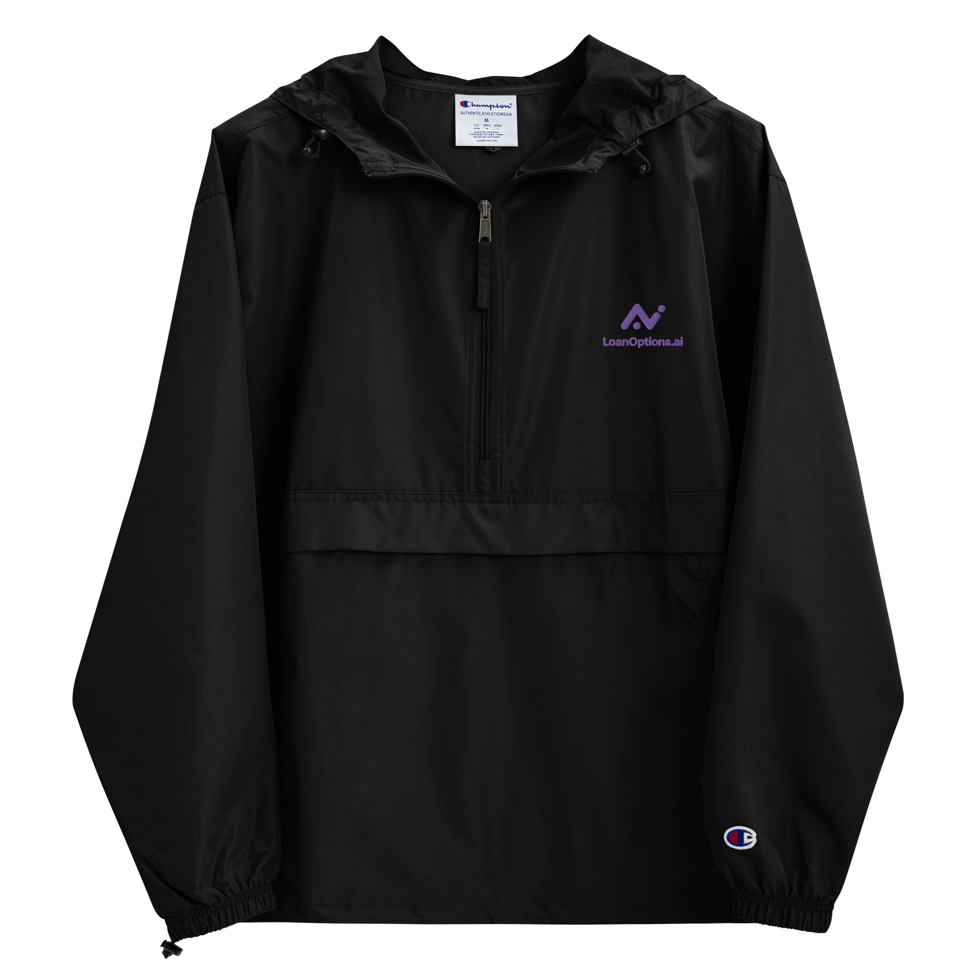 Embroidered LoanOptions.ai Windbreaker